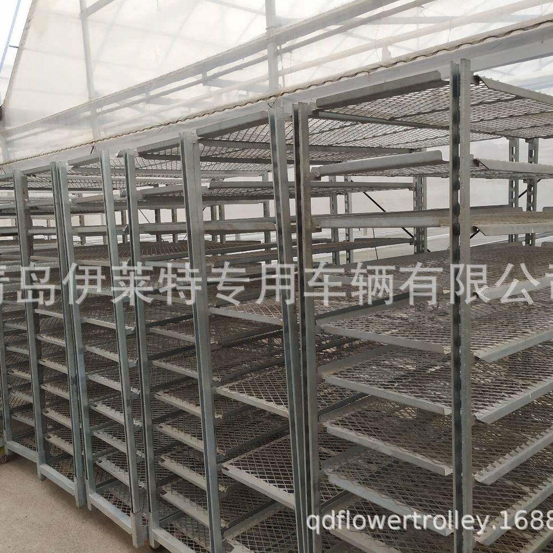 直销花卉种植可调节催芽车，不生锈多层温室蔬菜育苗架