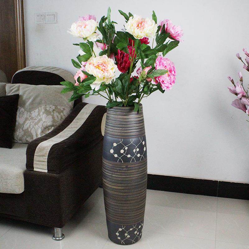复古客厅现代中式落地大花瓶套装软装装饰品家饰摆件干花花瓶,鲜花速递/花卉仿真/绿植园艺,割草机/草坪机,淘宝优惠券,粉丝福利购,淘宝优惠卷