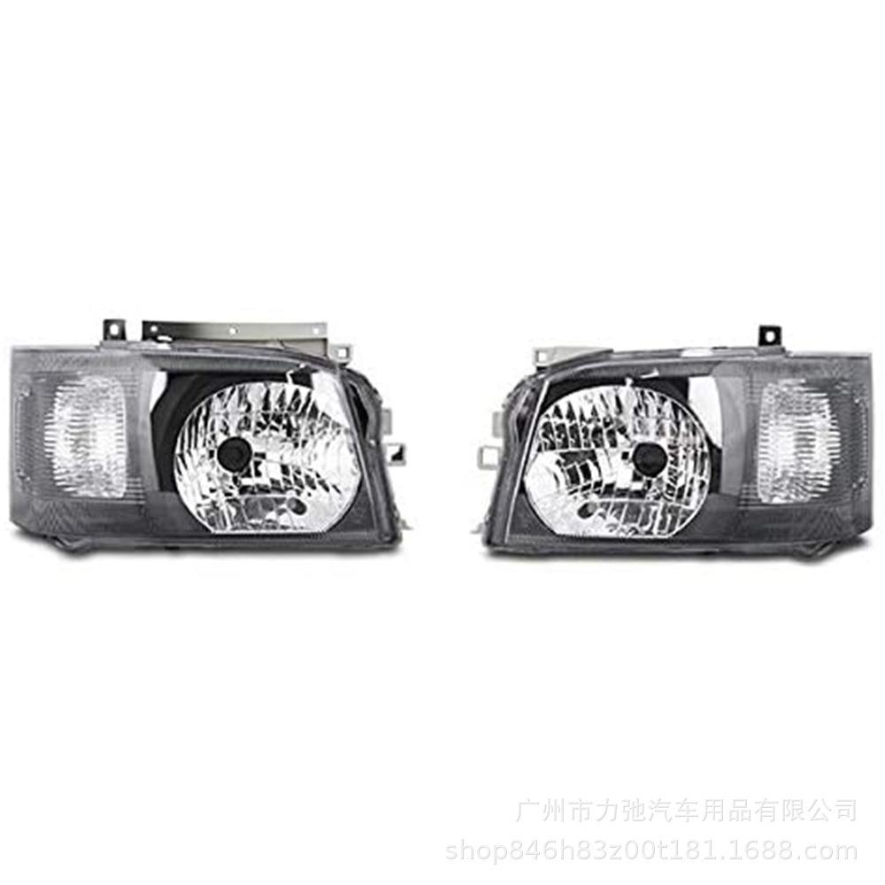 HIACE200适用于丰田海狮2005-2009款头灯水晶款款式黑色 - 实物图