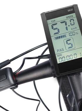 24V-72V电动自行车智能液晶仪表速度显示大LCD屏幕S830带USB