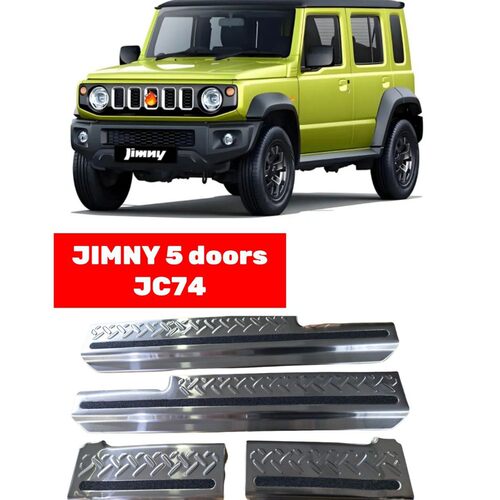 适用23+5门Nomade吉姆尼JIMNY内饰改装车门脚踏防护门槛条JC74