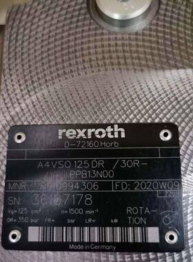 A4VSO40DR/10R-PPB13N00力士乐柱塞泵库存供应
