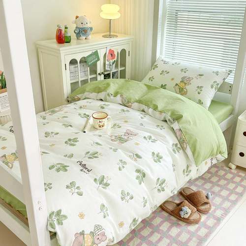 2025新款全棉印花学生四件套系列