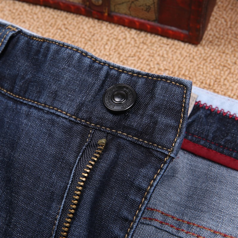 2021B系巴系春夏直筒修身薄款棉质地 微弹力男士商务牛仔裤男长裤