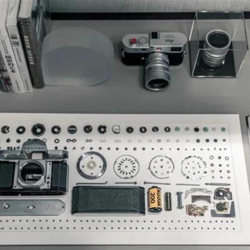 样板间书房办公桌装饰品相机镜头模型道具摆件摄影主题饰品陈列