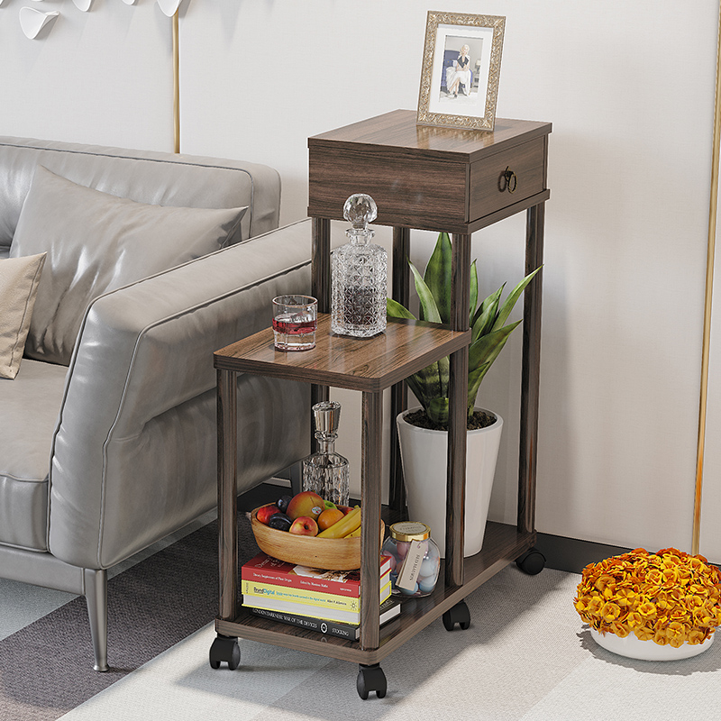 边几可移动小推车沙发边柜侧边柜客厅家用茶水架小型边桌长条窄