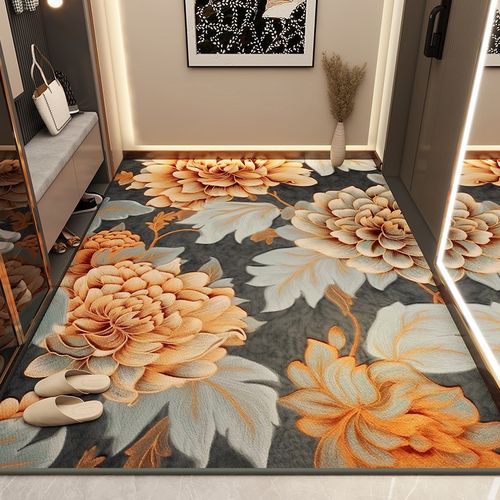 高级感进门地垫入户门垫耐脏免洗客厅门口地毯家用玄关脚垫可裁剪