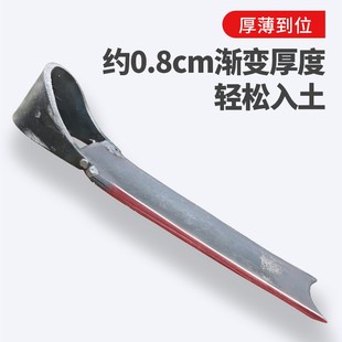 开荒锄头农用挖地开山刨地户外挖药兰花耐用加厚全钢老式条锄农具