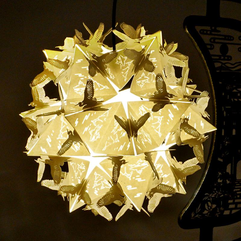 漫拼印象城市系列diy纸雕灯厦门成都深圳重庆古风文创礼物小夜灯