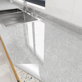 厨房防油贴纸防水自粘大理石台面保护膜橱柜子灶台贴膜防火耐高温