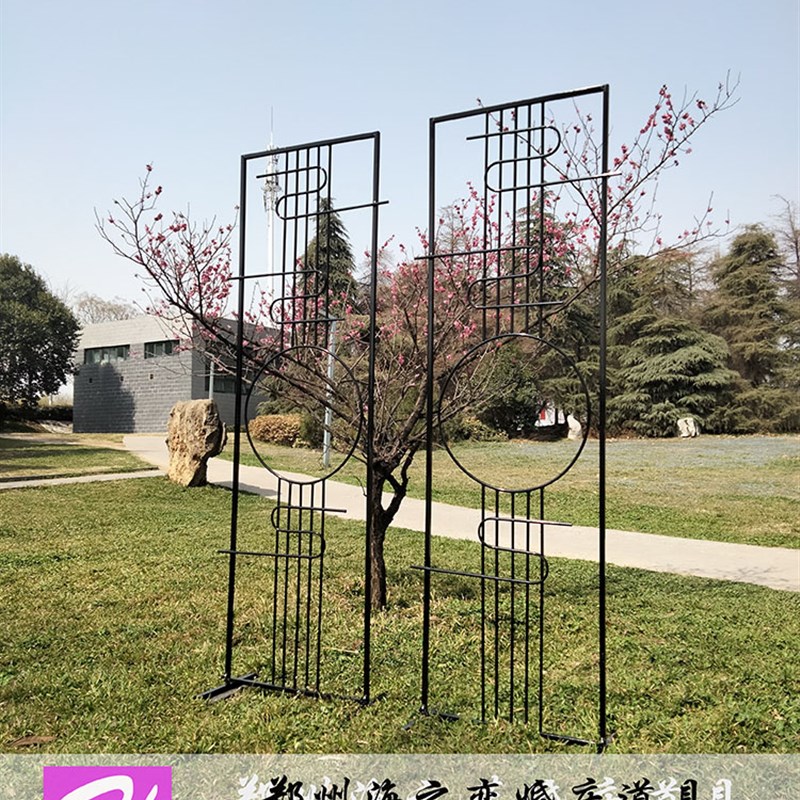 新款中式婚礼屏风铁艺摆件江南风婚礼梦里香屏风装饰背景婚庆道具