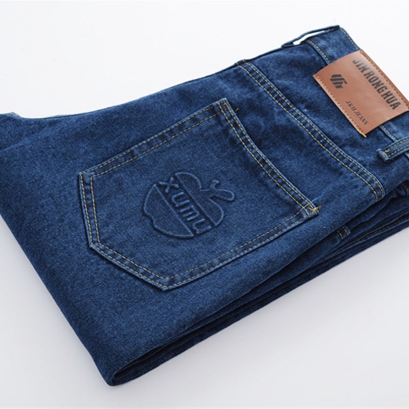 男士牛仔裤秋冬厚款纯棉无弹耐磨电焊裤子汽修工装裤劳保裤直筒裤
