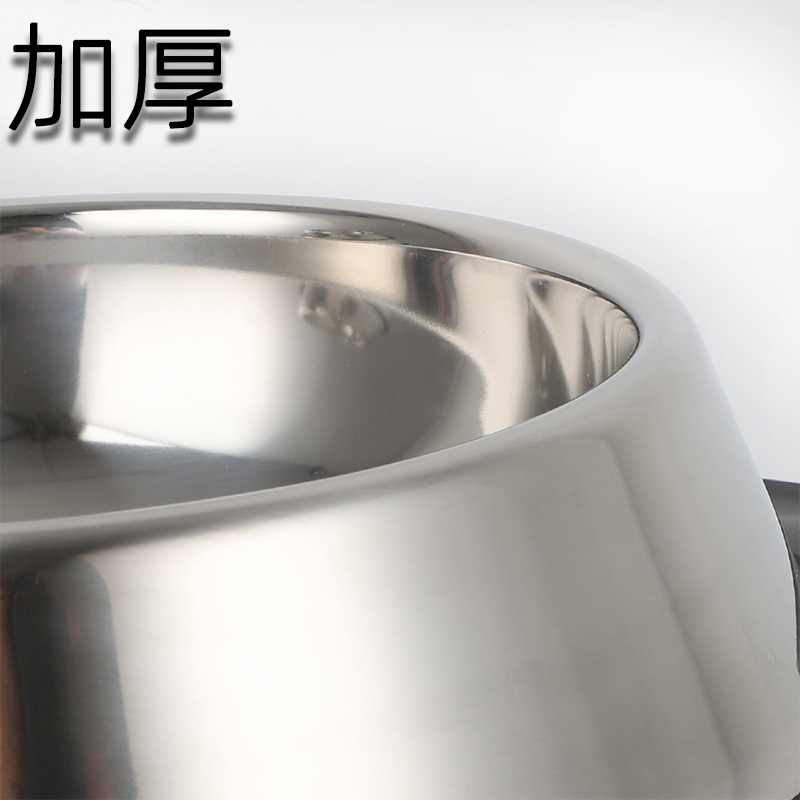 不锈钢狗碗防打翻宠物碗猫碗单碗大号食盆大型犬食盆防滑宠物用品
