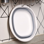 可折叠脸盆便携式 旅行家用塑料盆小号婴儿学生宿舍压缩盆洗衣洗脸