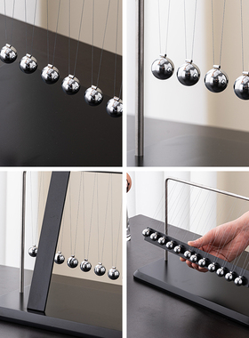 牛顿摆件撞球解压反重力摆球办公室桌面工位电视酒柜创意装饰品