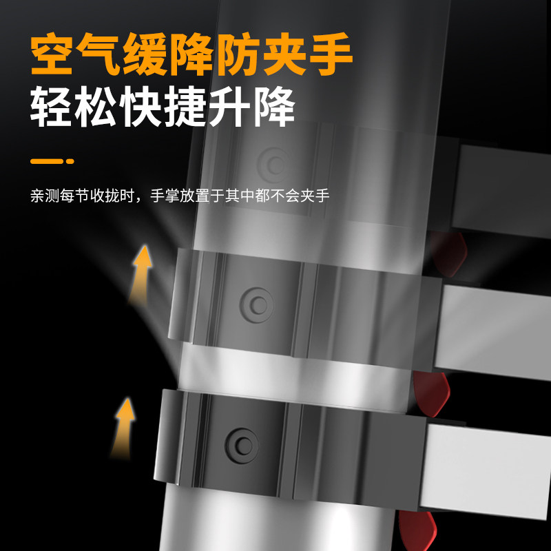 铝合金人字梯子加厚家庭用折叠伸缩两用型多功能商用工程直梯专用