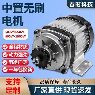 电动三轮车马达直流无刷割草机中置无刷电机通用48V60v800w1000w