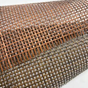 塑料小方格筛笪藤编材料防水灯罩面料吊顶装修装饰屏风柜门饰面