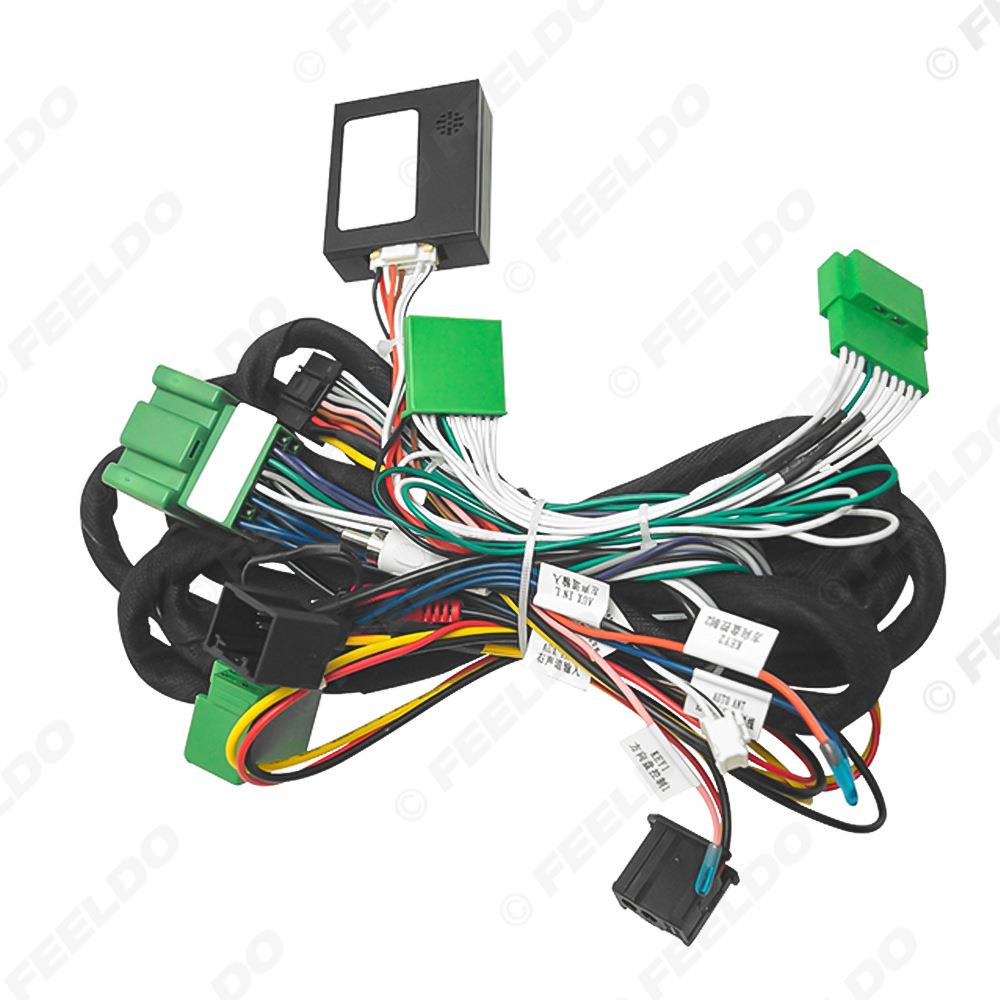 适用09-13款沃尔沃XC90高配安卓大屏导航电源线尾线+Canbus解码盒