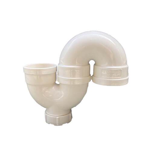 卫生间厨房台盆PVC50下水管存水带弯型防臭弯头US口检修型排水管