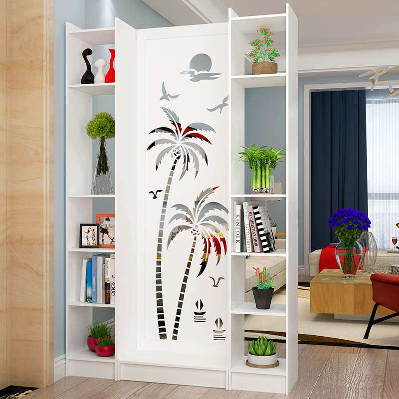 欧式现代屏风隔断卧室客厅雕花酒店座办公屏玄关简约装饰柜多功能