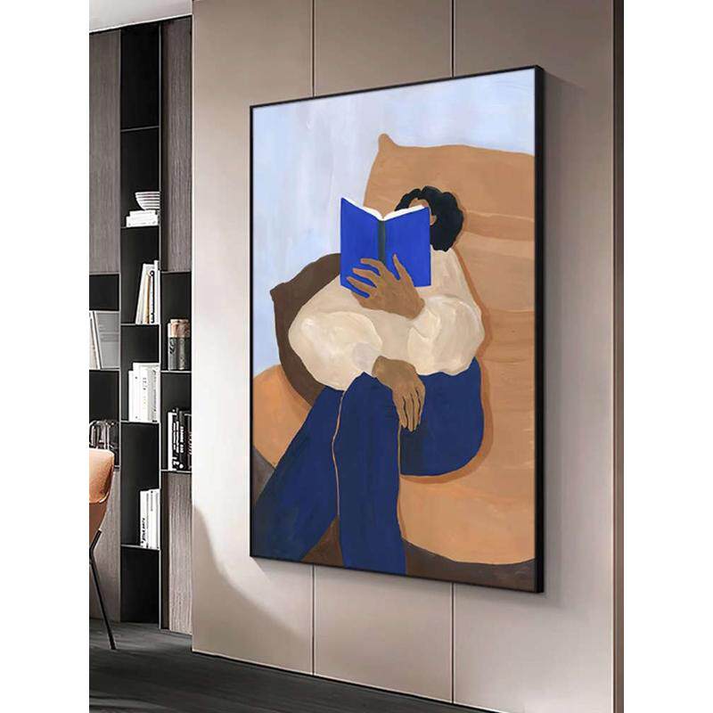 抽象人物沙发装饰画竖版挂画墙壁背景众画客厅玄关入户小落地艺术