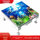 P3.91室内特效体感互动感应LED地砖屏地板屏T台人屏互动显示屏