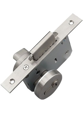 304不锈钢黑色移门勾锁折叠门锁40双钩锁商场百叶门钩锁卷闸门锁