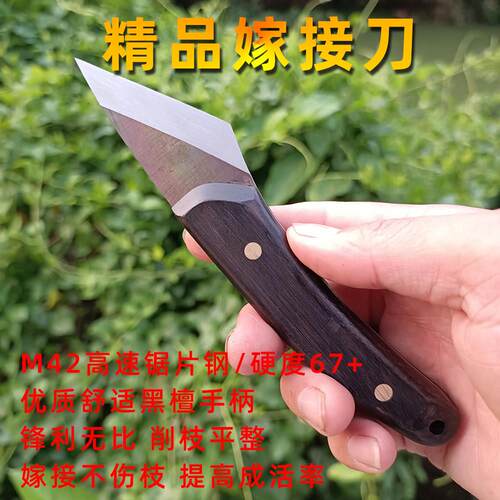 进口高速钢手工芽接刀金弹子园艺盆景盆栽专用嫁接刀园林嫁接工具