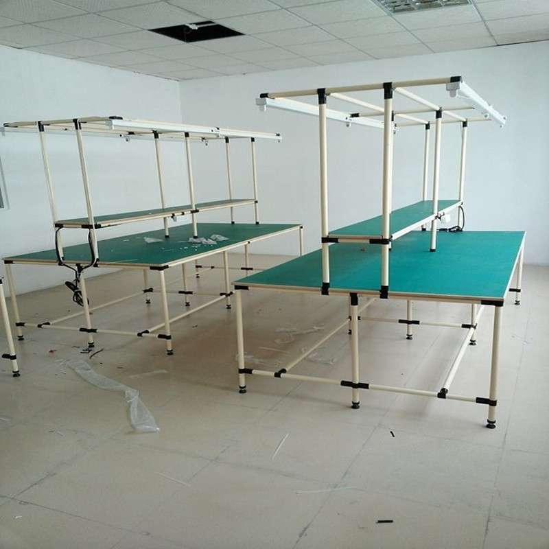 复合管防静电周转车工作台双层物料架多层移动手推车老化架测试架