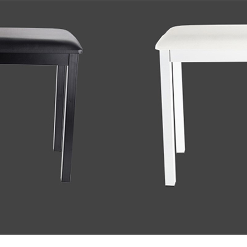 钢琴凳 电钢琴凳/单人钢琴凳/古筝凳乐器凳实木皮凳 黑 白两色