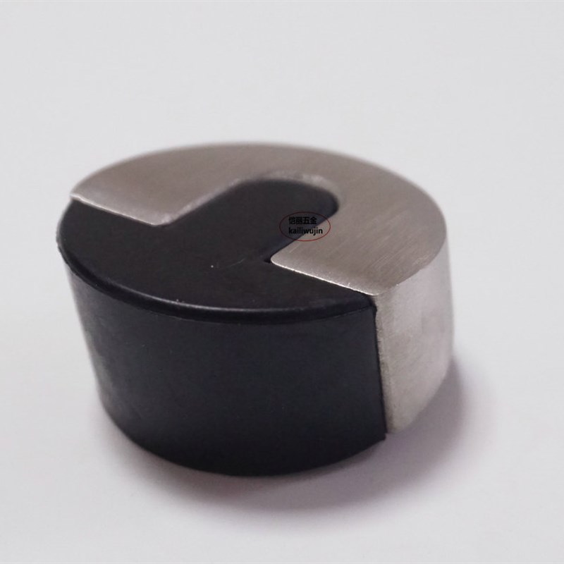 304不锈钢龟顶防撞门顶卫生间玻璃门地吸打孔地装门阻半圆限位器