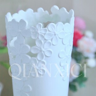 浮雕花瓶高温陶瓷插花艺大号30cm水培大飞燕玫瑰牡丹家居饰品