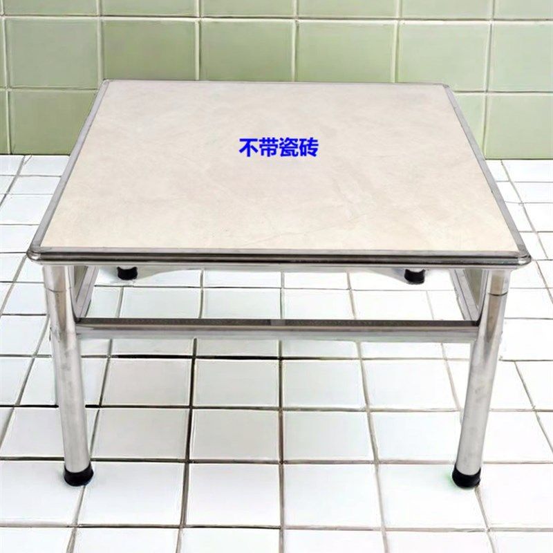 不锈钢瓷砖桌架家用餐桌吃饭学习坚固耐用不锈钢烤火烧烤户外小桌,住宅家具,不锈钢/PVC餐桌,淘宝优惠券,粉丝福利购,淘宝优惠卷