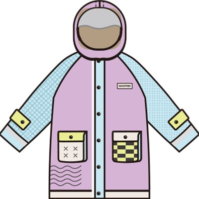 KK树儿童雨衣男童女童小学生雨披男女孩带书包位上学专用2024新款