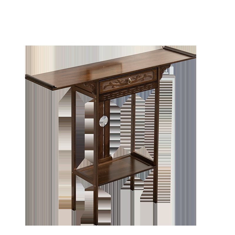 新中式玄关柜玄关小条案端景台柜客厅小条几桌子禅意门厅玄关供桌