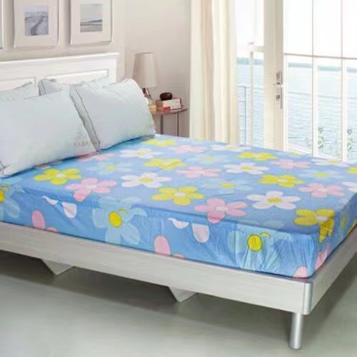 纯棉床笠防滑床护垫单人1米5床1.8m双人床罩全棉斜纹席梦思保护罩