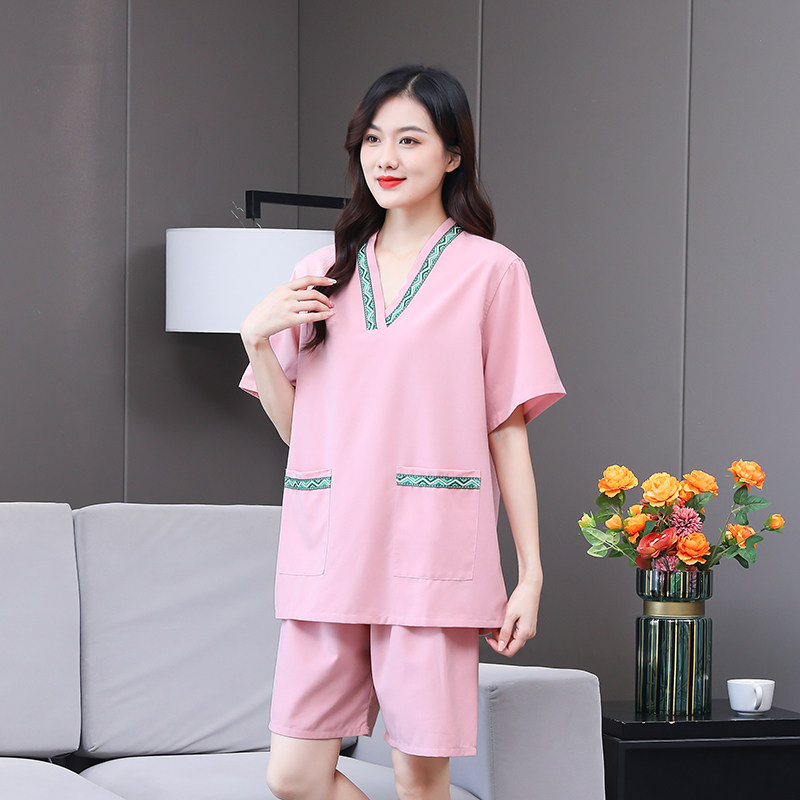 2026新款贡麻汗蒸服女情侣大码男款桑拿服足疗店洗浴按摩浴衣浴服图片