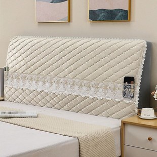 床头套罩2024新款高端大气软包床头遮丑神器加厚全包床头罩公主风