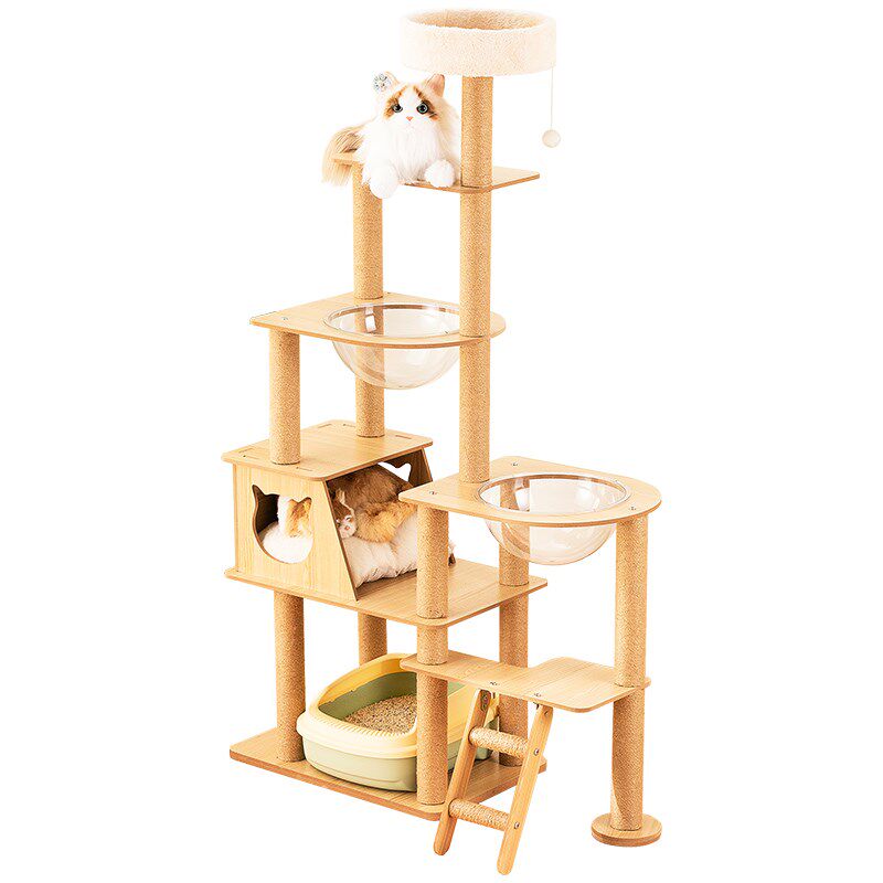 猫爬架猫窝猫树一体实木太空舱通天柱猫架子猫咪用品大全剑麻玩具,宠物/宠物食品及用品,猫爬架,淘宝优惠券,粉丝福利购,淘宝优惠卷