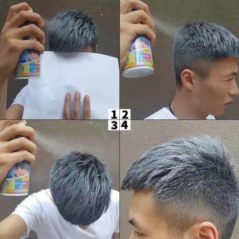 网红一次性染发喷雾染色膏染发剂喷雾喷发剂神器笔可洗黑色女男士