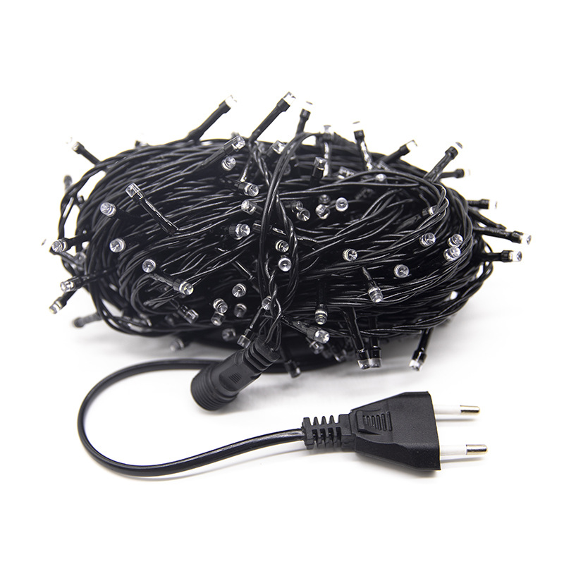led彩灯串灯满天星灯户外防水黑线闪泡灯串树木亮化圣诞装饰灯串