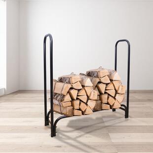 柴火架铁木材收纳架落地壁炉工具柴火架欧美木材木柴收纳架置物架