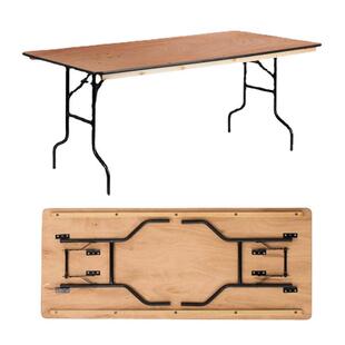 长方形圆形木制折叠桌子户外便携折叠桌折叠腿餐桌宴会桌椅