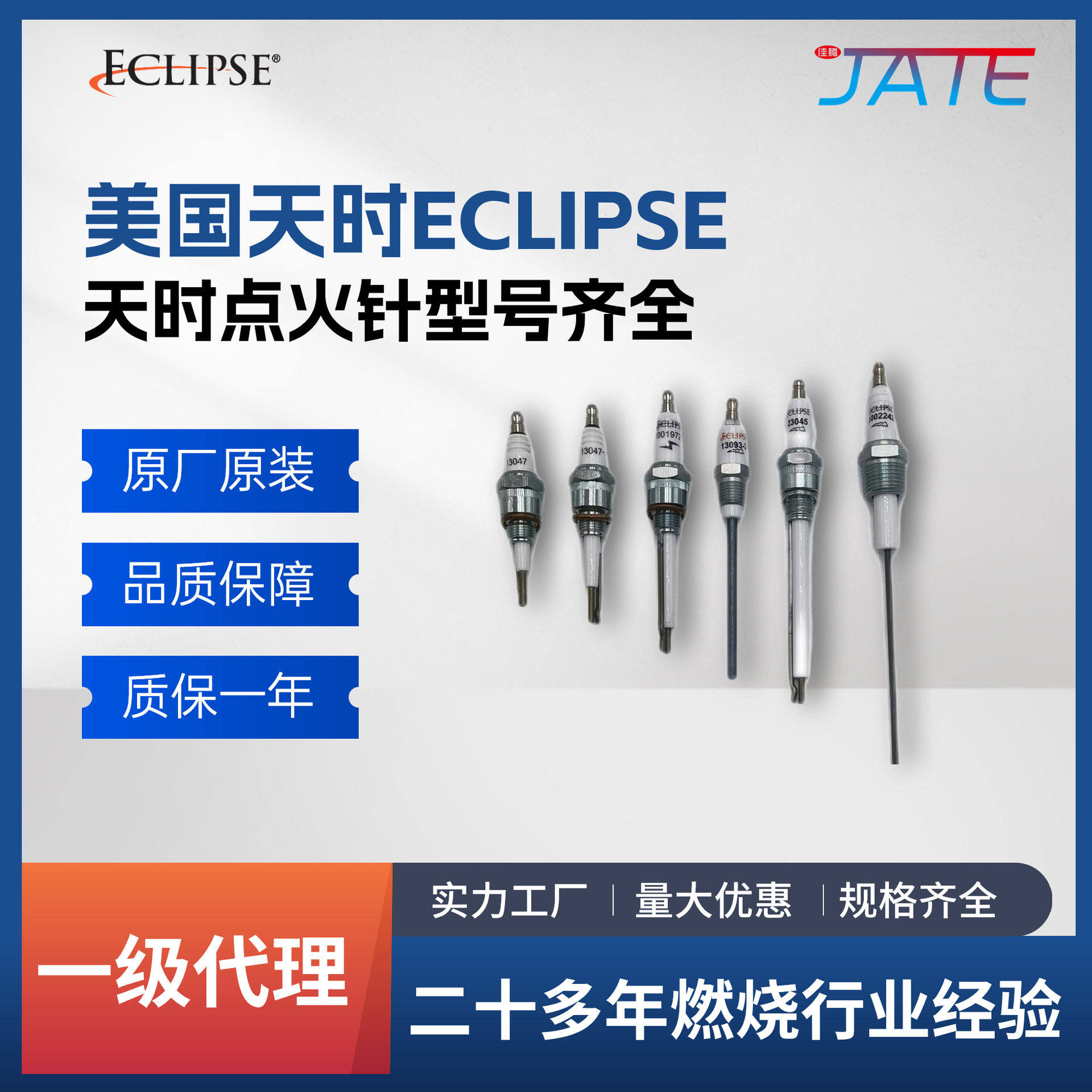 天时ECLIPSE火焰点火棒电火点火针燃烧火花塞燃烧机配件点火电极