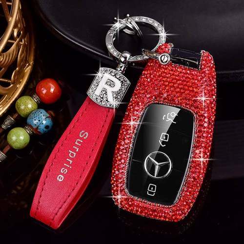 适用奔驰全包钥匙套C级E级GLC300L/C260L/e300l/E260晶钻GLE/A20