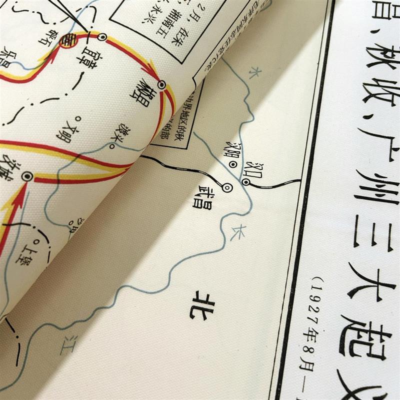 大清帝国全图-高清微喷中国历史线路 无框仅画芯 防水防潮油画布图片