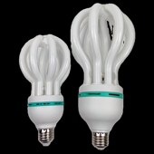 E27螺口节能灯高亮佛手灯三基色荧光莲花灯护眼恒流无频闪白光灯