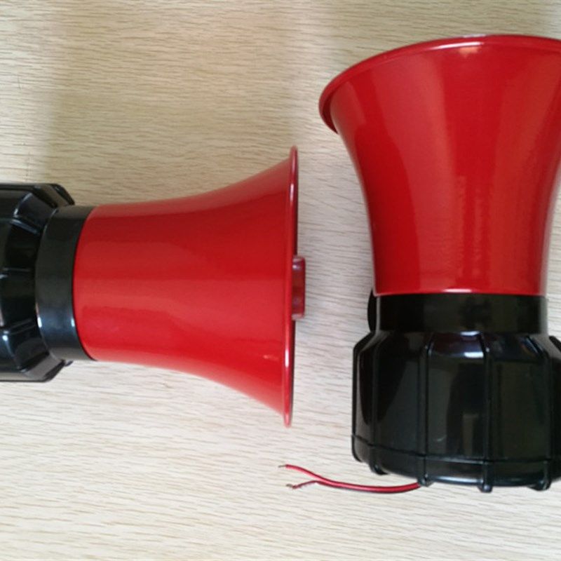 对讲机船用车载扩音铝壳喇叭大声公有线连接双向对讲喇叭