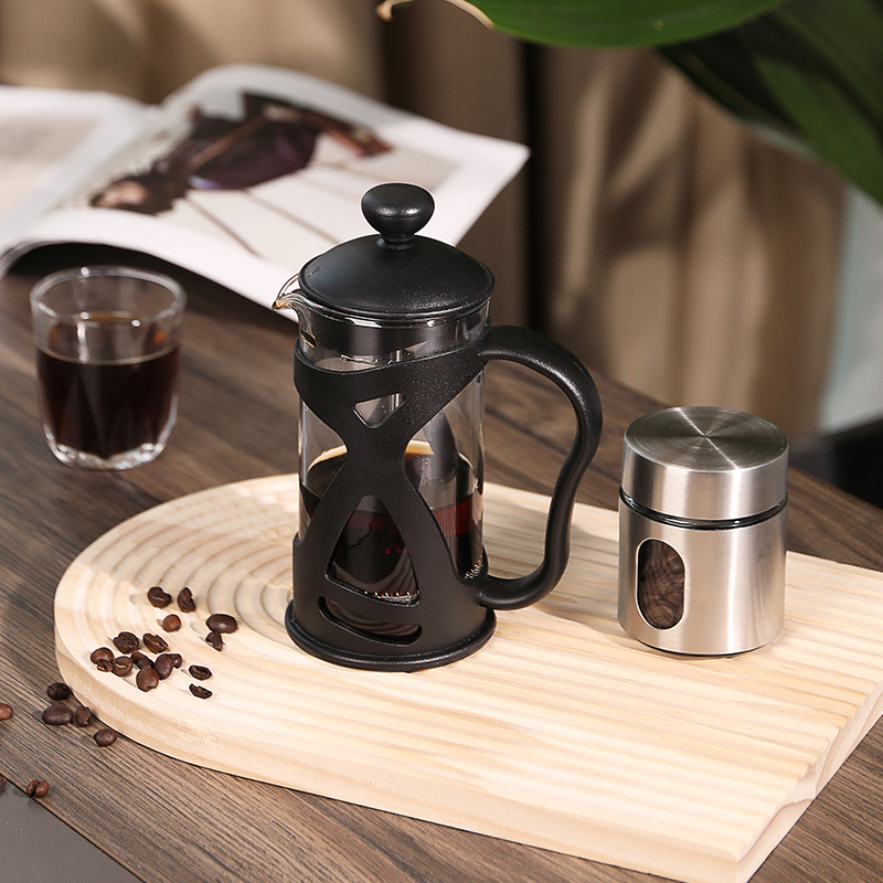 加厚玻璃法式滤压壶法式手冲咖啡壶家用打奶泡器咖啡过滤壶冲茶滤